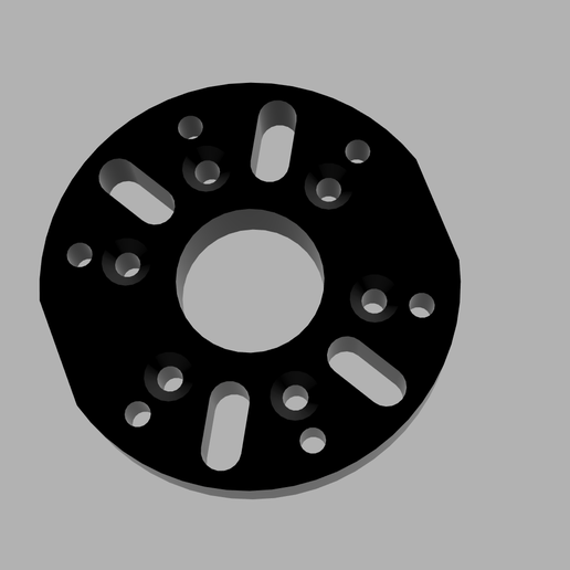 STL file 50.8mm to 70mm Bolt Pattern Adapter for Steering Wheel